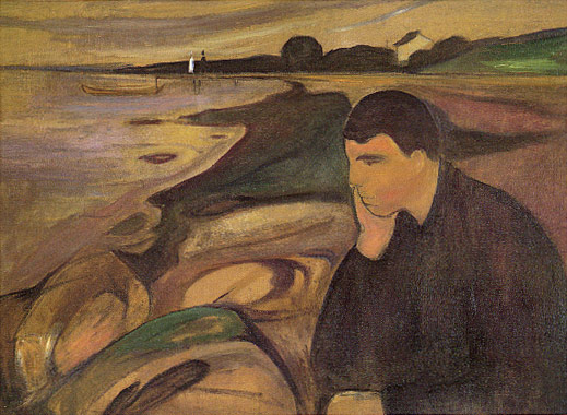 Edvard Melancholy - Edvard Munch Painting